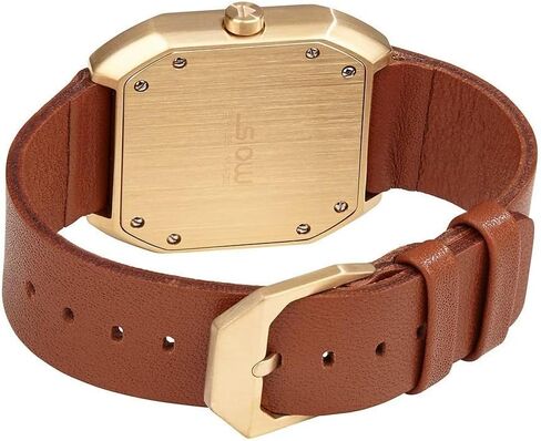 slow SM07US - Brown Leather, Gold Case, Gold Dial in Saudi Arabia