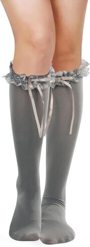 Benefeet Sox جوارب طويلة إلى الركب مع القوس النساء الفتيات جوارب النايلون جميلة يتوهم لوليتا الجنية جوارب أنبوب طويل زي جورب in Kuwait