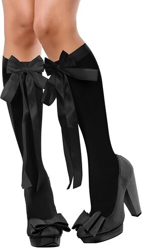 Benefeet Sox جوارب طويلة إلى الركب مع القوس النساء الفتيات جوارب النايلون جميلة يتوهم لوليتا الجنية جوارب أنبوب طويل زي جورب in Kuwait