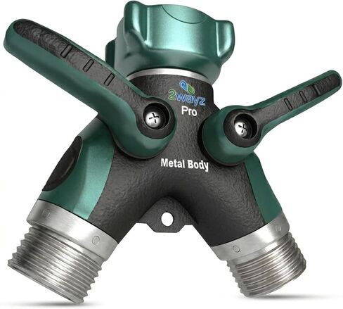 Hose Splitter, 2 Way Heavy Duty, Garden Faucet, Faucet Splitter, Hose y Splitter, Garden Hose y Splitter, Hose Bib Splitter, All Metal, with Shut Off Valve in Saudi Arabia