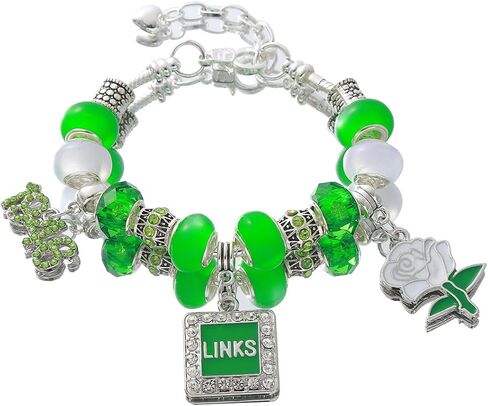 Metal Rose Flower Green 1946 The Incorporated Links Bracelets Jewelry Community Women Gifts Elegant in Kuwait
