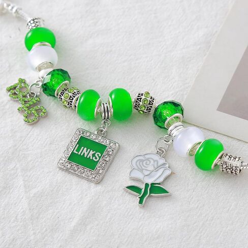 Metal Rose Flower Green 1946 The Incorporated Links Bracelets Jewelry Community Women Gifts Elegant in Kuwait