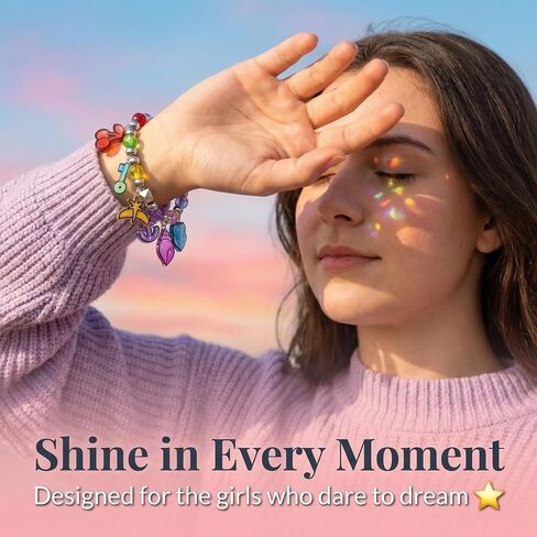 Charm Bracelet for Katseye Merch Lovers, The Dreamer's Amulet Y2K Colorful Pendants Jewelry for Women Concert Outfits and Gifts in Saudi Arabia