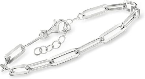 Charles Garnier Sterling Silver Paper Clip Link Bracelet. 6.75 inches in Saudi Arabia