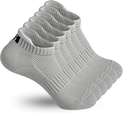 Combed Cotton Sport Socks for Men and Women-6 Pairs-Ultra Soft Ankle Socks for Casual, Running, Workout in Kuwait