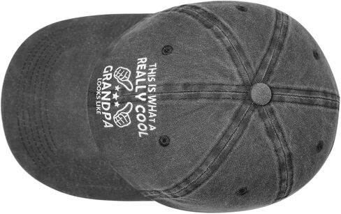 Grandpa Gifts, Grandpa Hat, Fathers Day Christmas Birthday Gifts for Grandpas - Adjustable Washed Cotton Baseball Cap in Saudi Arabia