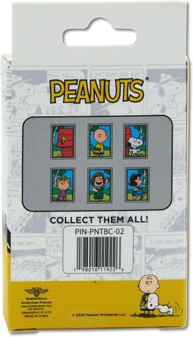 Peanuts Post Stamp Mystery Enamel Pin Blind Box Series, Charlie Brown, Lucy, Peppermint Patty, Sally, Snoopy or Woodstock in Kuwait