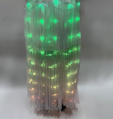 LED Light Up Tutu Skirt Rechargeable Belly Dance Skirt with Bright Lights Performance Dress for Stage Party Festival RGB Light in Saudi Arabia