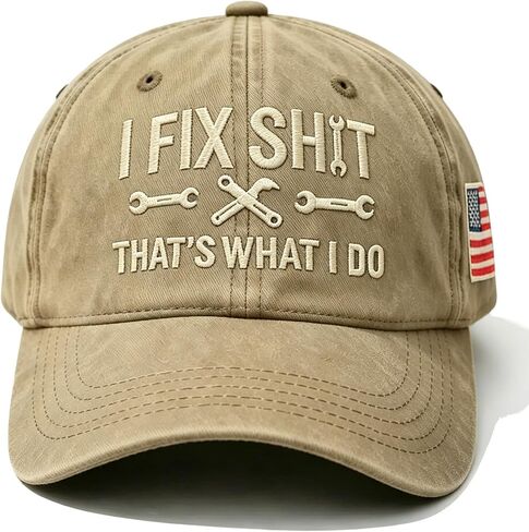 I FIX Shitt, That's What I DO Hat, Vintage Adjustable Distressed Baseball Cap for Men Women in Kuwait
