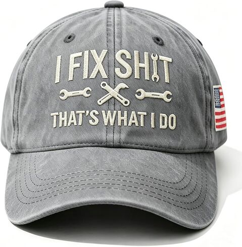 I FIX Shitt, That's What I DO Hat, Vintage Adjustable Distressed Baseball Cap for Men Women in Kuwait