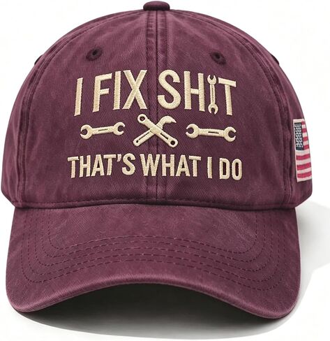 I FIX Shitt, That's What I DO Hat, Vintage Adjustable Distressed Baseball Cap for Men Women in Kuwait