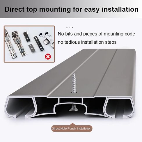 Aluminum Curtain Track 100cm 420cm 2 Layer Ceiling Rail with Silent Rollers for Curtains Window Balcony Office Hotels Clinics Blue 420cm/13.8ft in Saudi Arabia