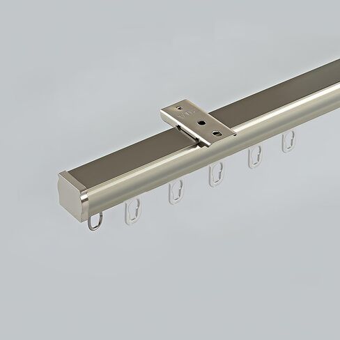 Heavy Duty Aluminum Curtain Track System 15.7FT 480CM Ceiling & Wall Mounted Ideal for Bedrooms & Hotels Smooth Sliding Curtain Rails in White in Saudi Arabia