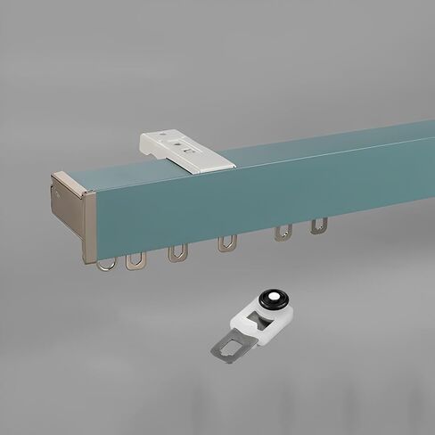 Light-Blocking Binario for Curtains, Ceiling or Wall Mount, Durable, Ideal for Office & Living Room, Room Dividers, Blue, A1, 6m/4x150cm, Perfect Light Control Solution in Saudi Arabia