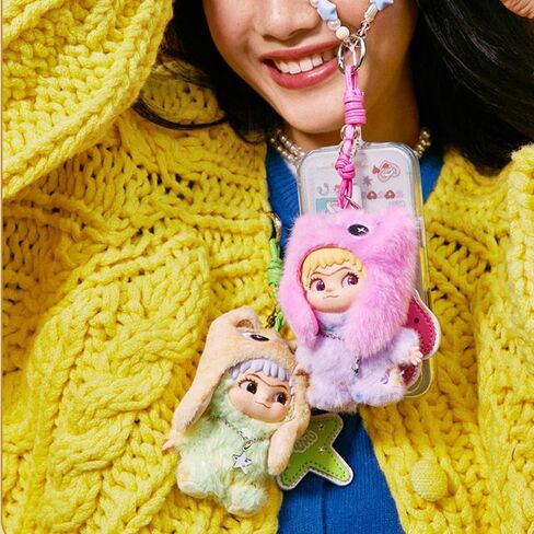 Plush Blind Box, Cute WAKUKU On A Roll Series 1PC Soft Stuffed Mystery Box Keychain, Kawaii Vinyl Plush Bag Charms Collectible for Birthday Christmas Party Decor(1Pcs Random Box) in Saudi Arabia