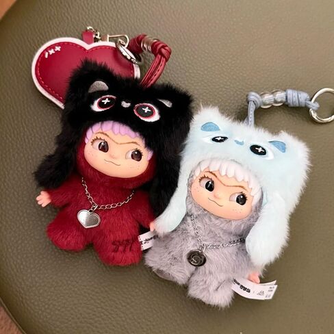 Plush Blind Box, Cute WAKUKU On A Roll Series 1PC Soft Stuffed Mystery Box Keychain, Kawaii Vinyl Plush Bag Charms Collectible for Birthday Christmas Party Decor(1Pcs Random Box) in Saudi Arabia