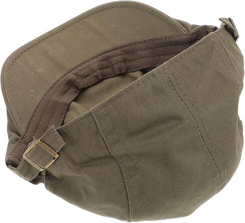 UPKOCH Studded Newsboy Cap for Women, Retro Breathable Cotton Flat Hat, Lightweight Sunshade Beret in Army Green for Spring Summer Casual Wear in Kuwait