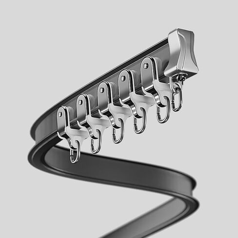 Flexible Ceiling Curtain Track System Adjustable 1 8m Sliding Rod Bracket for Living Room & Home Decor 7m (22.9ft) White Single Rail Curtain Solution in Saudi Arabia