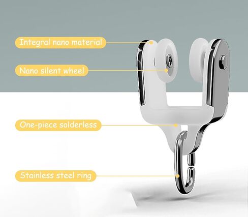 Flexible Ceiling Curtain Track System Adjustable 1 8m Sliding Rod Bracket for Living Room & Home Decor 7m (22.9ft) White Single Rail Curtain Solution in Saudi Arabia