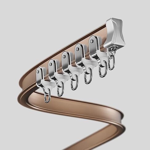 Flexible Ceiling Curtain Track System Adjustable 1 8m Sliding Rod Bracket for Living Room & Home Decor 7m (22.9ft) White Single Rail Curtain Solution in Saudi Arabia