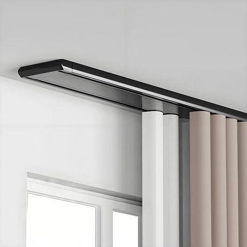 CeilingMounted ty Double Aluminum Alloy Sliding Track for Room Divider 0.66.8m (White 5.6m/18.4ft) Silent Operation Perfect for Living Room & Bedroom in Saudi Arabia