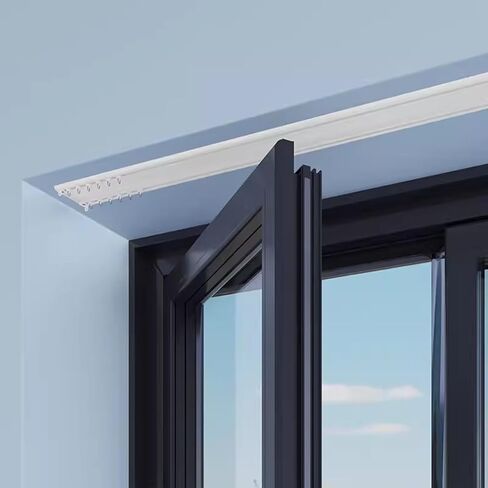 Binario Tenda Soffitto Doppia Porta con Ganci a Rulli Pista per Tende a Soffitto per Finestre Patio Ospedale Camper a Aste per Tende da Parete Nero 3.9m 12ft in Saudi Arabia