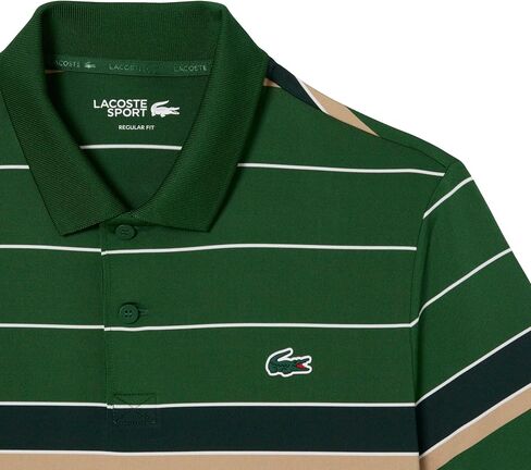 Lacoste Men's Striped Ultra-Dry Stretch Golf Polo in Kuwait