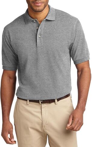 JustBlanks Men's Short Sleeves Heavyweight Cotton Pique Polo Shirt 100% Combed Cotton Jersey Heavyweight Polo Shirt for Men in Saudi Arabia