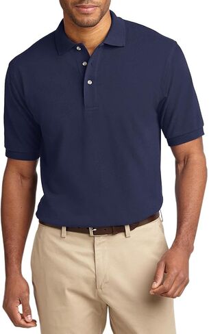JustBlanks Men's Short Sleeves Heavyweight Cotton Pique Polo Shirt 100% Combed Cotton Jersey Heavyweight Polo Shirt for Men in Saudi Arabia