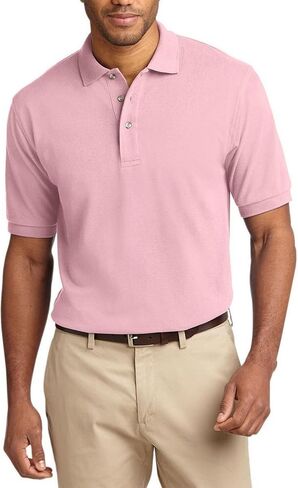 JustBlanks Men's Short Sleeves Heavyweight Cotton Pique Polo Shirt 100% Combed Cotton Jersey Heavyweight Polo Shirt for Men in Saudi Arabia