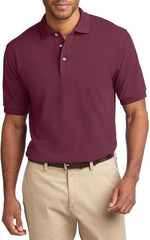 JustBlanks Men's Short Sleeves Heavyweight Cotton Pique Polo Shirt 100% Combed Cotton Jersey Heavyweight Polo Shirt for Men in Saudi Arabia