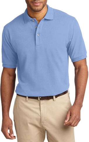 JustBlanks Men's Short Sleeves Heavyweight Cotton Pique Polo Shirt 100% Combed Cotton Jersey Heavyweight Polo Shirt for Men in Saudi Arabia