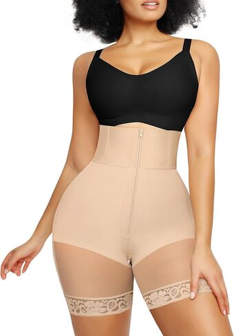 SHAPELLX Shapewear for Women Tummy Control Thigh Slimming Body Shaper Shorts High Waisted Butt Lifting Shapewear Panties in Kuwait