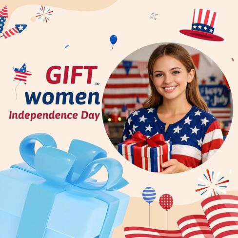 4th of July Star Dangle Earrings for Women Red White and Blue Patriotic Drop Earring Independence Day Outfit Jewelry in Saudi Arabia