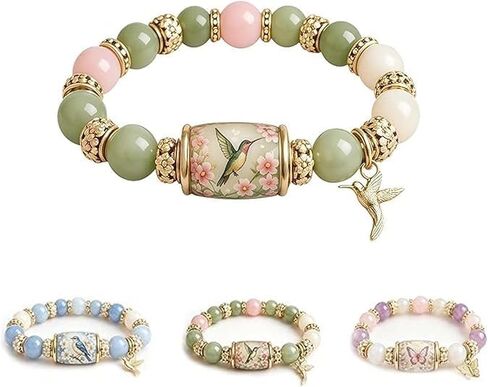 2026 Limited Edition Bluebird Blessings Bracelet,Inspirational Hummingbird Strength Beaded Bracelets for Women and Men in Kuwait