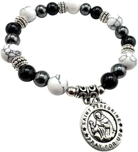 Westmon Works St Peregrine Bracelet Catholic Wrist Jewelry with Holy Card Saint Prayer in Kuwait