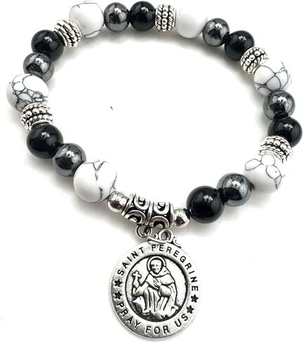 Westmon Works St Peregrine Bracelet Catholic Wrist Jewelry with Holy Card Saint Prayer in Kuwait