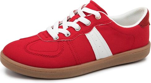 Women's Classic Retro Fashion Sneakers - Slip On Casual Tennis Shoes, Comfortable Walking Shoes, Stylish Trendy Low-Top Sneakers for Everyday Wear in Saudi Arabia