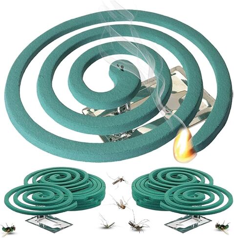 Dual Scent Incense Coil Set, Rose for Day & Lemongrass for Evening, Aromatherapy Incense for Relaxation, Meditation & Home Fragrance, Natural Scent for Indoor & Outdoor Use in Saudi Arabia