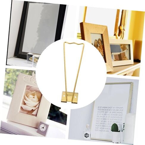 COHEALI 8pcs Iron Picture Frame Bracket Stand Sturdy Photo Frame Support Decorative Display Easel for Home and Office Use in Kuwait