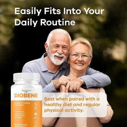 Valdivia (5 Pack) Diobene Capsules - Official Diobene Support All Natural Premium Formula - Maximum Strength, Diobene Pastillas Multivitamin for Overall Health & Wellness, 300 Capsules for 5 Months in Saudi Arabia