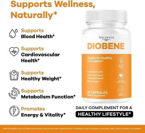 Valdivia (3 Pack) Diobene Capsules - Official Diobene Support All Natural Premium Formula - Maximum Strength, Diobene Pastillas Multivitamin for Overall Health & Wellness, 180 Capsules for 3 Months in Saudi Arabia