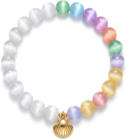 Roe Dolph Dopamine Bracelet UV Color Changing Bracelet Colorful Bead Bracelet Dopamine Style Summer Beach Jewelry Gift for Mom Wife Sister Friend in Kuwait
