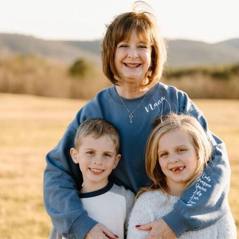COUPLEHOODIES Custom Embroidered Mama Sweatshirt with Kids' Name on Sleeve – Gift for Mother’s Day, Birthday or Christmas in Saudi Arabia