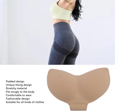 Padded Underwear for Women, Thickened Breathable Elastic Booty Padded Panty Butt Lifter Panties M Size in Kuwait