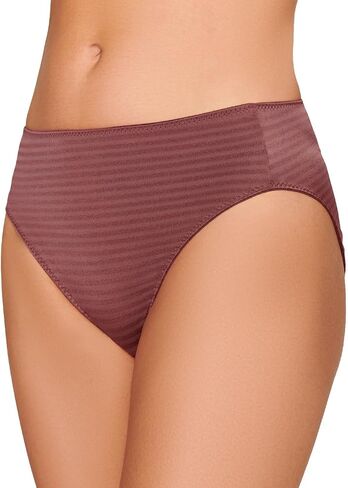 Ilusion Womens Luxe Stripe French Cut Bikini Panty with 4-Way Stretch 1287 in Saudi Arabia