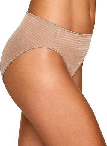 Ilusion Womens Luxe Stripe French Cut Bikini Panty with 4-Way Stretch 1287 in Saudi Arabia