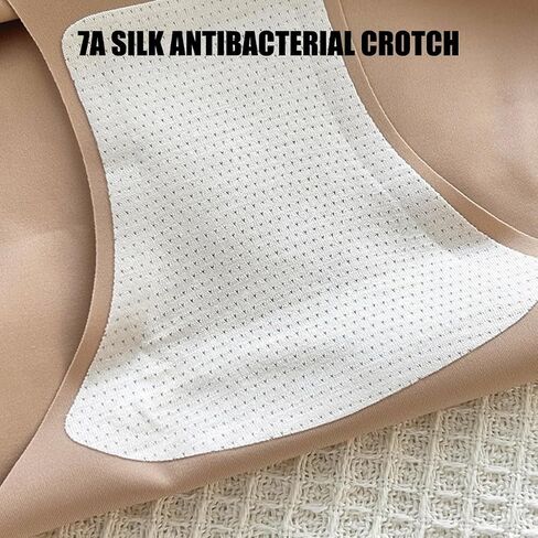 6 Pack Women's Seamless Ultra-thin Panties, High-elasticity Triangle Panties, Soft And Breathable Multicolor in Kuwait