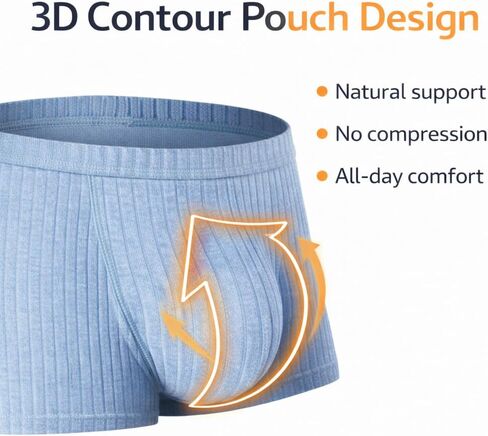TOAKA Mens Boxer Briefs 3 Pack Bulge Pouch Underwear for Men, U Pouch Supportive Stretch Breathable Boxer Brief Underwear in Saudi Arabia