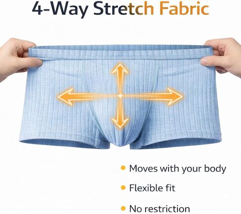 TOAKA Mens Boxer Briefs 3 Pack Bulge Pouch Underwear for Men, U Pouch Supportive Stretch Breathable Boxer Brief Underwear in Saudi Arabia
